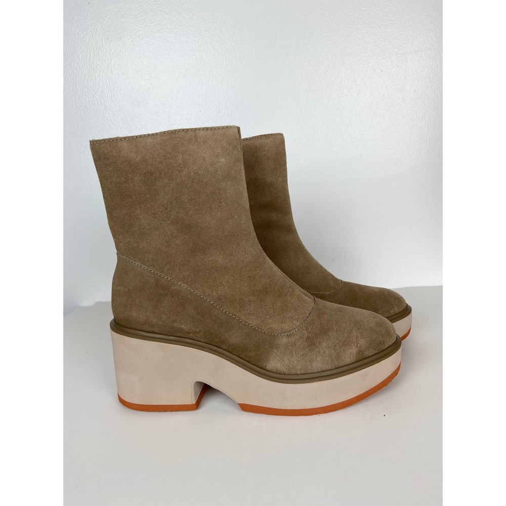 Matisse Gavin Tan Suede Platform Ankle Boots Size 10 M Chunky Block Heel Boho - Picture 3 of 13